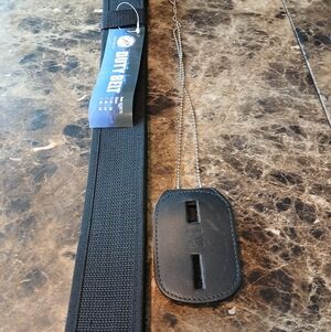 Rothco Tactical Duty Belt Heavy Duty Utility Webbing Police/Cobra Badge Lanard